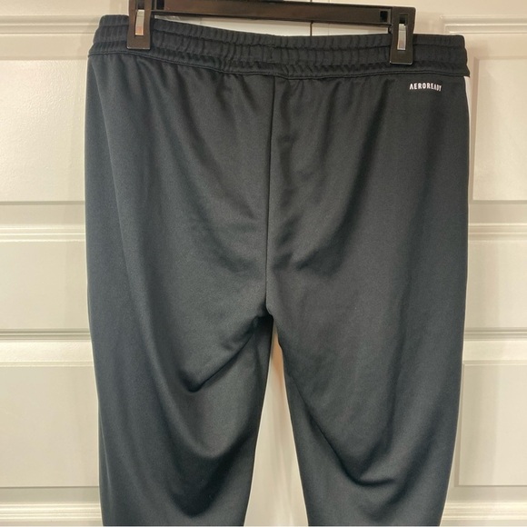 ADIDAS STRIPES TRICOT TRACK PANTS LARGE BLACK Classic Men’s Black White Stripe - Picture 7 of 7